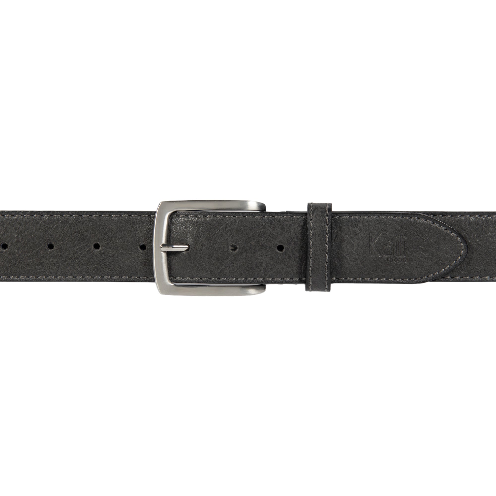 Ceinture Homme Anthracite – Élégance Contemporaine & Boucle Nickel Satiné
