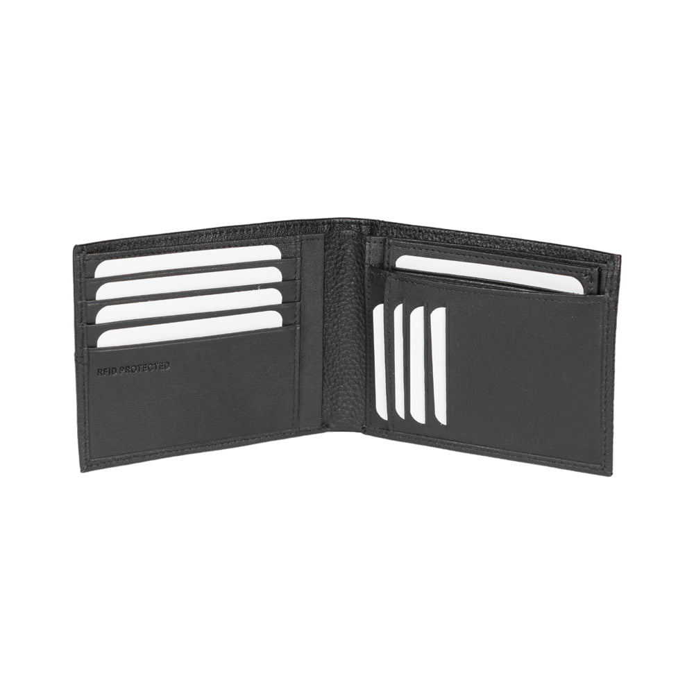 Men's Full Grain Genuine Leather Wallet with RFID Protection